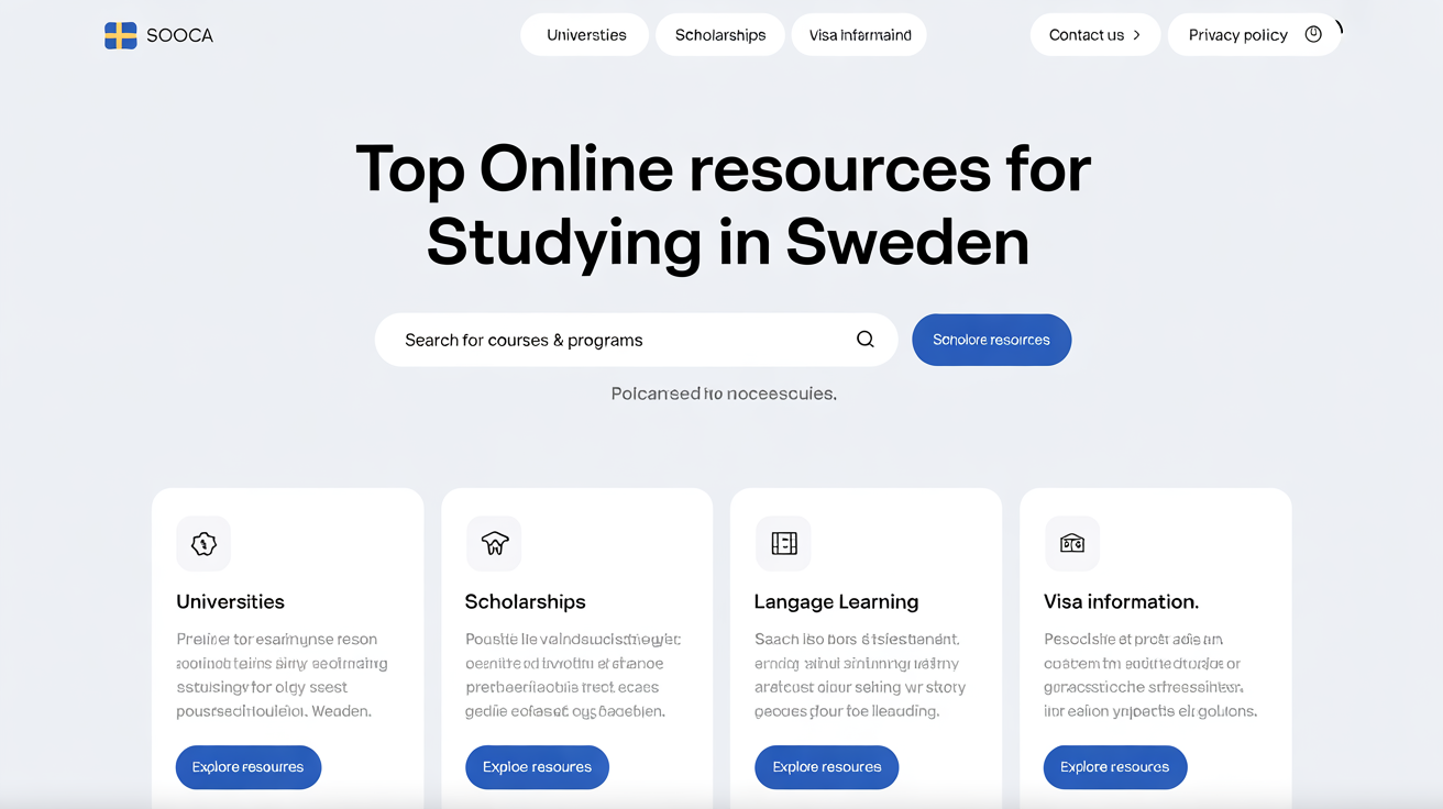Top Online Resources for Studying in Sweden: A Guide for Students & Professionals