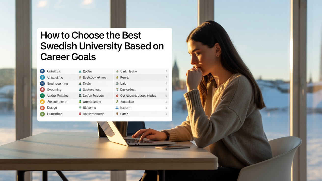 How to Choose the Best Swedish University Based on Career Goals